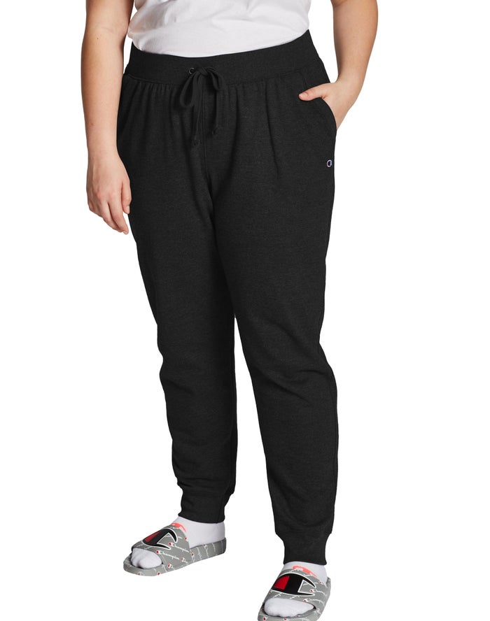 Jogger Champion Mujer - Plus Powerblend Fleece ( Negras ) 1053986-EX